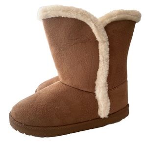 Olivia Miller - cozy slip on boots in cognac- 8